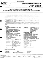 UPD17052CW-XXX datasheet pdf NEC