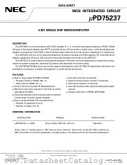 UPD75237GJ-XXX-5BG datasheet pdf NEC