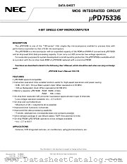 UPD75336GC-XXX-3B9 datasheet pdf NEC