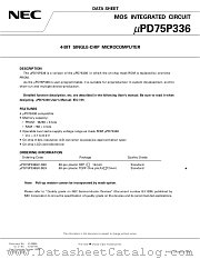UPD75P336GK-XXX-BE9 datasheet pdf NEC