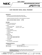 UPD77115F1-CN1 datasheet pdf NEC