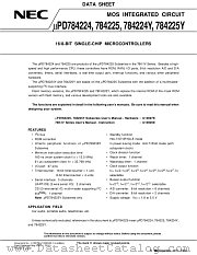 UPD784224YGK-XXX-BE9 datasheet pdf NEC