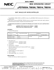 UPD789314GC datasheet pdf NEC