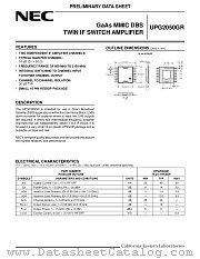 UPG2050GR-E1 datasheet pdf NEC