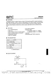 SM5623NB datasheet pdf Nippon Precision Circuits Inc