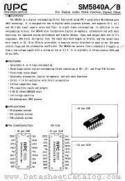SM5840A datasheet pdf Nippon Precision Circuits Inc