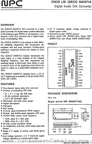 SM5871AN datasheet pdf Nippon Precision Circuits Inc