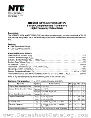 NTE2634 datasheet pdf NTE Electronics