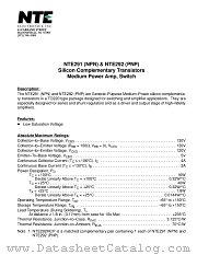 NTE292 datasheet pdf NTE Electronics