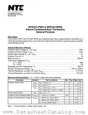 NTE324 datasheet pdf NTE Electronics