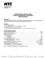 NTE391 datasheet pdf NTE Electronics
