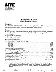 NTE5554 datasheet pdf NTE Electronics