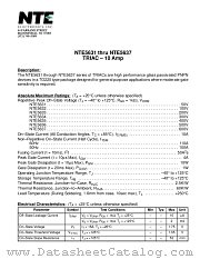 NTE5633 datasheet pdf NTE Electronics