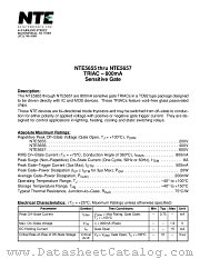 NTE5656 datasheet pdf NTE Electronics
