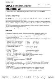 ML9206-XXGS-K datasheet pdf OKI electronic components