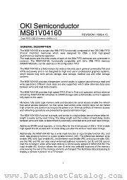 MS81V04160-30TB datasheet pdf OKI electronic components