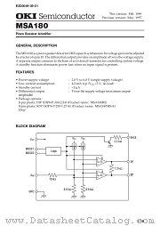 MSA180RS datasheet pdf OKI electronic components