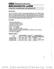 MSC23408C-80DS8 datasheet pdf OKI electronic components
