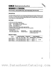 MSM5117805A-60JS datasheet pdf OKI electronic components