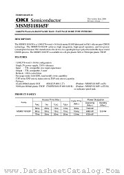 MSM5118165F-70TS-K datasheet pdf OKI electronic components