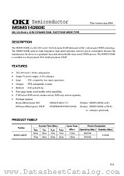 MSM514260E-60JS datasheet pdf OKI electronic components