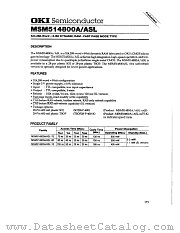 MSM514800A-10JS datasheet pdf OKI electronic components