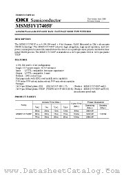 MSM51V17405F-70SJ datasheet pdf OKI electronic components