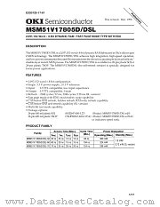 MSM51V17805DSL-60TS-K datasheet pdf OKI electronic components