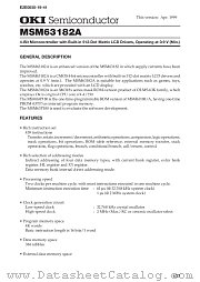 MSM63182A-XXXGS-K datasheet pdf OKI electronic components