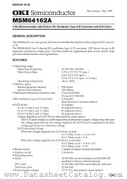 MSM64162A-XXXGS-BK datasheet pdf OKI electronic components