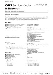 MSM66101-XXXJS datasheet pdf OKI electronic components