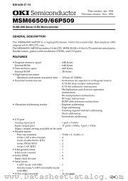 MSM66509-XXXGS-BK datasheet pdf OKI electronic components