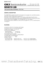 MSM7512BRS datasheet pdf OKI electronic components