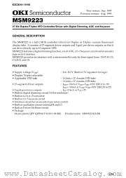MSM9223GS-BK datasheet pdf OKI electronic components