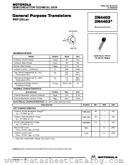 2N4403RLRE datasheet pdf ON Semiconductor