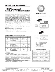 MC14514BDW datasheet pdf ON Semiconductor