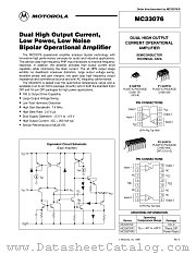 MC33076D datasheet pdf ON Semiconductor