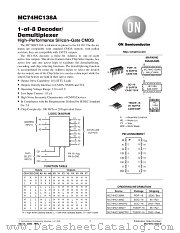 MC74HC138ADTEL datasheet pdf ON Semiconductor