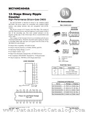 MC74HC4040AFR1 datasheet pdf ON Semiconductor