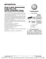 MC74HCT574AFR1 datasheet pdf ON Semiconductor