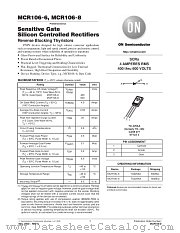 MCR106-8 datasheet pdf ON Semiconductor