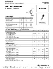 MPF102RLRA datasheet pdf ON Semiconductor