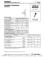 MPS918ZL1 datasheet pdf ON Semiconductor