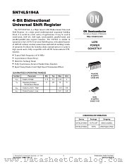 SN74LS194ADR2 datasheet pdf ON Semiconductor