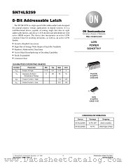 SN74LS259M datasheet pdf ON Semiconductor