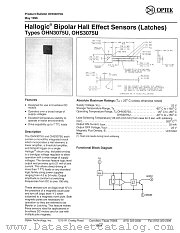 OHS3075U datasheet pdf Optek Technology