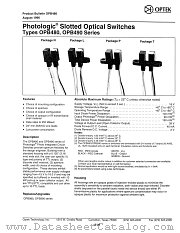 OPB492L55 datasheet pdf Optek Technology