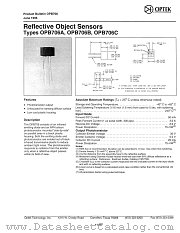 OPB706B datasheet pdf Optek Technology