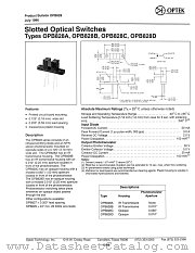 OPB828D datasheet pdf Optek Technology