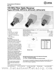 OPF2418T datasheet pdf Optek Technology